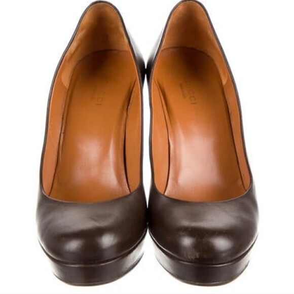Authentic Gucci Leather Pumps heels size 7 - Picture 4 of 5